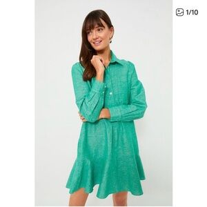 Tuckernuck Vibrant Teal Long Sleeve Dress